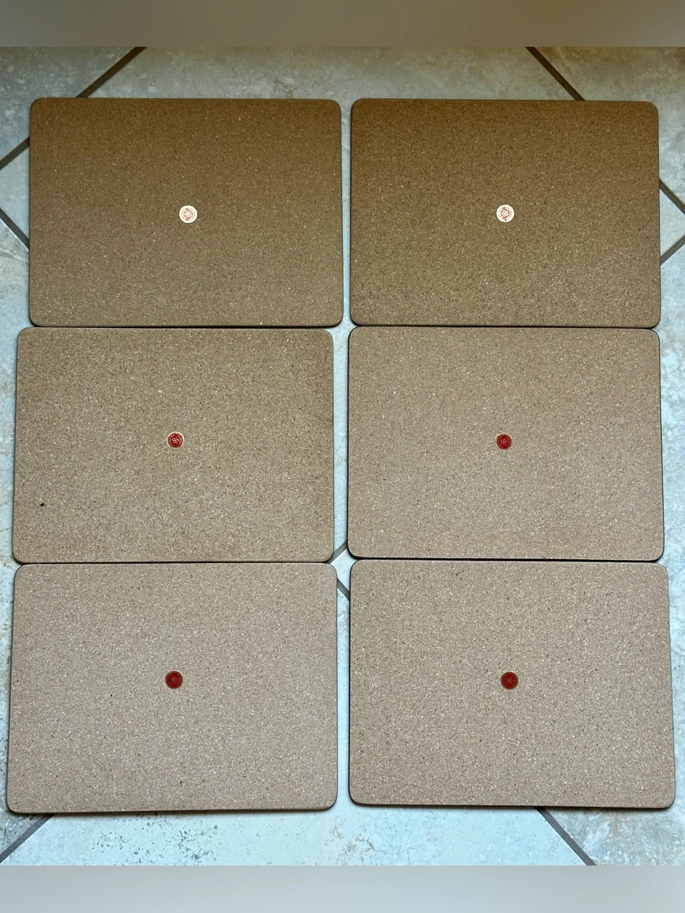 Vintage Pimpernel Cork Back Placemats (Set 6) in Original Box Made in England